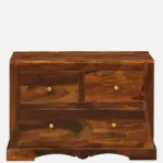 Lohemia Sheesham Wood Storage Cabinet with Decorative Tiles - Image 7