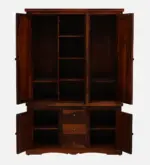 Cyoto Solid Wood Wardrobe with Artistic Tile Detailing - Image 6