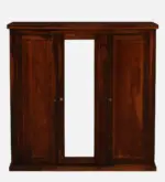 Cyoto Solid Wood Wardrobe with Artistic Tile Detailing - Image 7