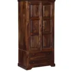 Rdorn India Aspen Wooden Finish Wardrobe with Mirror - Image 4