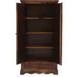 Cvok Contemporary Wooden Grain Storage Wardrobe - Image 3