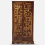 Cvok Contemporary Wooden Grain Storage Wardrobe - Image 5
