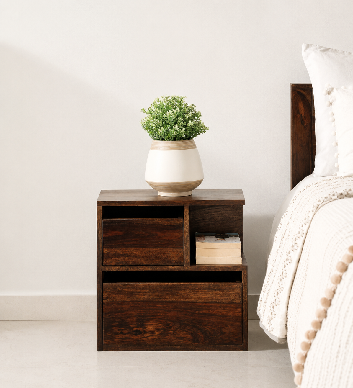 NordicWood-Contemporary-Bedside-Table-classic-wood-1.webp NordicWood Contemporary Bedside Table - Image 1