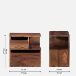 NordicWood Contemporary Bedside Table - Image 2