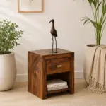 UrbanLeaf Modern Wooden Bedside Stand