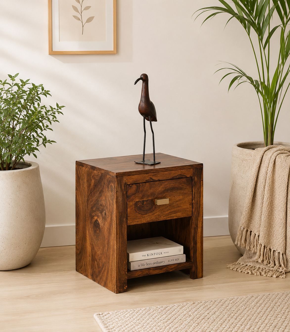 UrbanLeaf-Modern-Wooden-Bedside-Stand-classic-wood-1.webp UrbanLeaf Modern Wooden Bedside Stand - Image 1