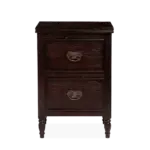 Kesar Solid Wood Bedside Table in Natural Oak Finish - Image 3