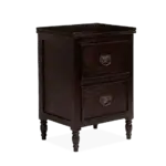 Kesar Solid Wood Bedside Table in Natural Oak Finish - Image 5