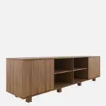 Ridgewood Acacia Wood TV Unit in Water Resistant Antique Walnut Finish - Image 5