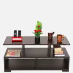 Elvara Rectangular Coffee Table with Open Shelf Storage - Image 5