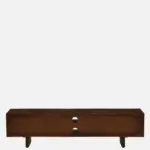 Hloverton Solid Teak Wood Entertainment Unit in Moisture Resistant Rustic Oak Finish - Image 6