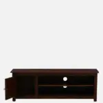 Ashford Sheesham Wood Media Console in Scratch Resistant Honey Oak Finish - Image 9