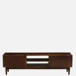 Elmswood Mango Wood TV Console in Stain Resistant Dark Mahogany Finish - Image 3