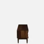 Elmswood Mango Wood TV Console in Stain Resistant Dark Mahogany Finish - Image 6