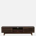 Brentwood Rubberwood TV Stand in Fade Resistant Natural Wenge Finish - Image 4