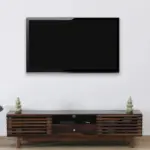 Brentwood Rubberwood TV Stand in Fade Resistant Natural Wenge Finish - Image 8
