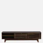 Brentwood Rubberwood TV Stand in Fade Resistant Natural Wenge Finish - Image 9