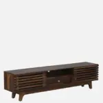 Brentwood Rubberwood TV Stand in Fade Resistant Natural Wenge Finish - Image 11