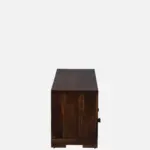 Cedarvale Acacia Solid Wood Media Unit in Stain Resistant Golden Teak Finish - Image 5