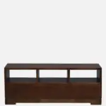 Cedarvale Acacia Solid Wood Media Unit in Stain Resistant Golden Teak Finish - Image 6