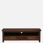 Harborwood Sheesham Wood TV Console in Scratch Resistant Warm Walnut Finish - Image 5
