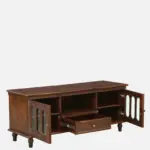 Stonefield Mango Solid Wood TV Console in Stain Resistant Dark Espresso Finish - Image 5