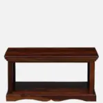 Solid Teak Wood Scandinavian Coffee Table in Light Oak - Image 5