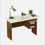 Modern Wooden Study Table with Storage - Image 4
