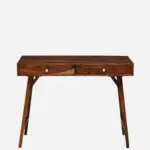 Mans Sheesham Wood Writing Table In Scratch Resistant Provincial Teak Finish - Image 6