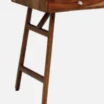 Mans Sheesham Wood Writing Table In Scratch Resistant Provincial Teak Finish - Image 10