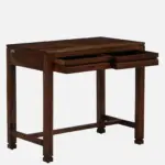 Near Sheesham Wood Writing Table In Provincial Teak Finish - Image 6