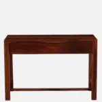 clone Sheesham Wood Writing Table in Scratch Resistant Honey Oak Finish - Image 6