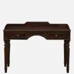 Shok Sheesham Wood Writing Table In Provincial Teak Finish - Image 6