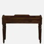Shok Sheesham Wood Writing Table In Provincial Teak Finish - Image 8