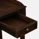 Shok Sheesham Wood Writing Table In Provincial Teak Finish - Image 9