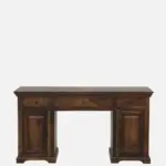 Stand Sheesham Wood Writing Table in Scratch Resistant Provincial Teak Finish - Image 6
