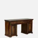 Stand Sheesham Wood Writing Table in Scratch Resistant Provincial Teak Finish - Image 8