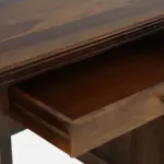 Stand Sheesham Wood Writing Table in Scratch Resistant Provincial Teak Finish - Image 10