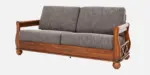 Haven Sheesham Wood 3 Seater Sofa in Brown Finish - Image 6