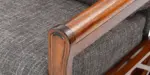 Haven Sheesham Wood 3 Seater Sofa in Brown Finish - Image 8