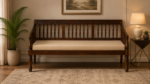 croma Sheesham Wood 3 Seater Sofa In Provincial Teak Finish