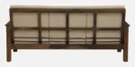 Tezal Sheesham Wood 3 Seater Sofa In Beige Colour - Image 8