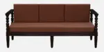 Klone Sheesham Wood 3 Seater Sofa In Mocha Mousse Colour - Image 3