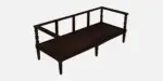 Klone Sheesham Wood 3 Seater Sofa In Mocha Mousse Colour - Image 7