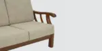 Orson Sheesham Wood 3 Seater Sofa in Teak Finish - Image 8