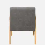 Verona Modern Upholstered Sheesham Wood Accent Chair for Living Room - Image 3
