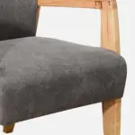 Verona Modern Upholstered Sheesham Wood Accent Chair for Living Room - Image 5