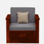 Harper Premium Lounge Style Fabric 1 Seater Sofa with Cushioned Seating - Image 2