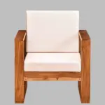Orion Modern Upholstered Accent 1 Seater Sofa for Contemporary Interiors - Image 2