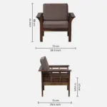 Weston Contemporary Single Seater Sofa with Plush Cushioning and Elegant Design - Image 5